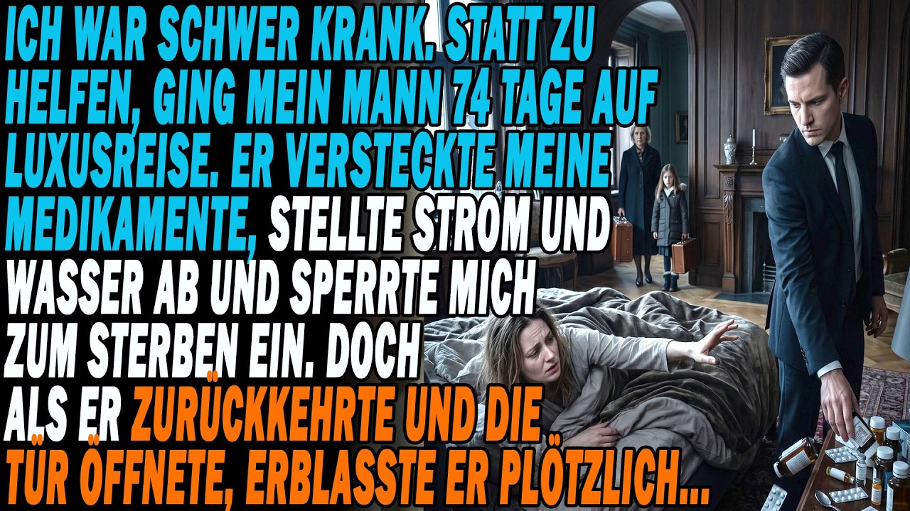 Am Tag, als mein Mann mich für tot zurückließ, warf er meine Medikamente in den Müll und flog mit seiner Familie nach Dubai. Ich lag allein in einem dunklen, eiskalten Penthouse, ohne Strom, ohne...
