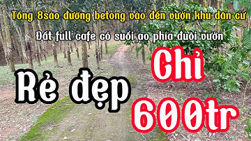 🥰Khu dân cư mặt tiền betong bán gấp lô cafe có ao suối tổng 8sào giá 600tr