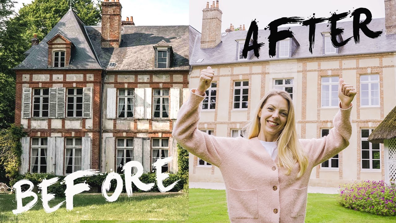 2 Years (In 15 Minutes) Renovating A Crumbling French Castle Into Dream Home