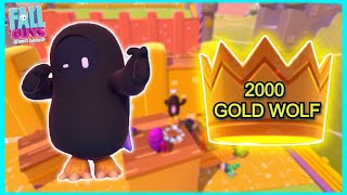 2000TH WIN IN FALL GUYS WITH GOLDEN WOLF SKIN!!!
