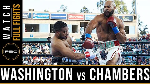 Washington vs Chambers FULL FIGHT: April 30, 2016 ...