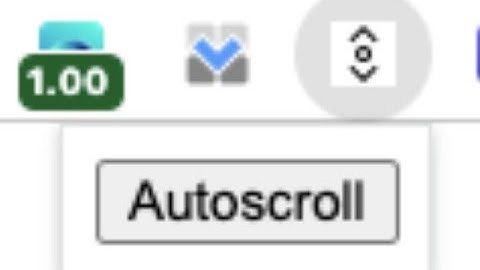Autoscroll Chrome Extension--v2 demo