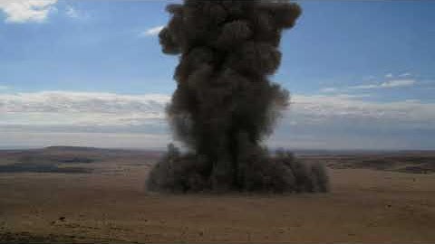 Real Explosion Simulation Made On Blender Mantaflow.