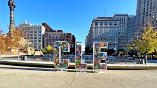 Life in CLEVELAND, OHIO   4K UHD Walking tour of Cleveland Downtown