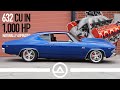 1004 hp all motor 69 chevelle  632 ci big block chevy crate engine