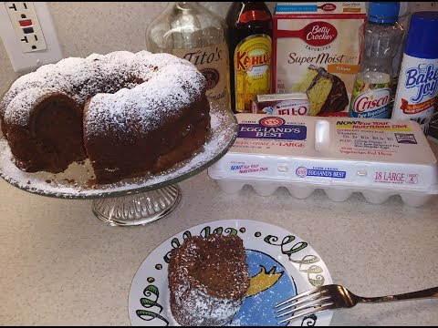 Kahlua Cake ~ aka ~ Black Russian Cake