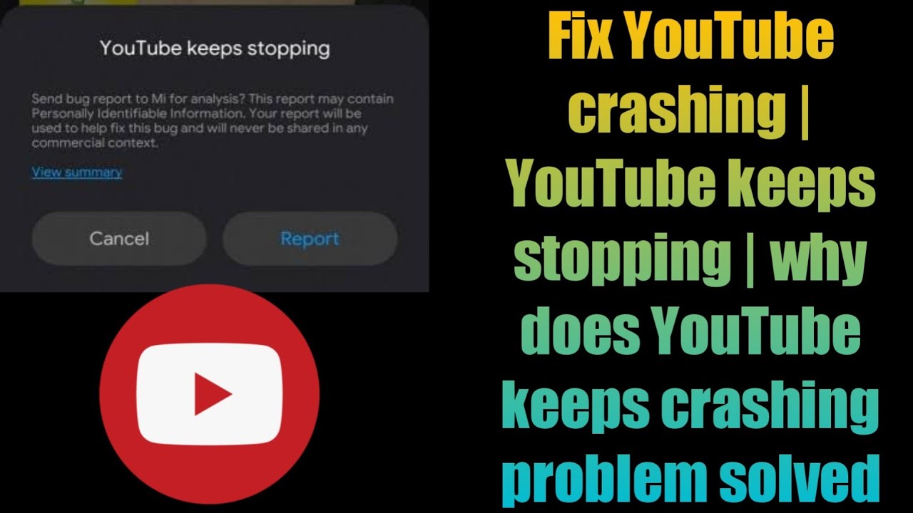 youtube keeps crashing safari