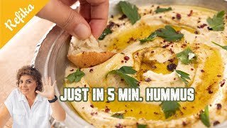 The Best Hummus Recipe in Just 5 Minutes | Smooth Texture | Easier Than You Think!