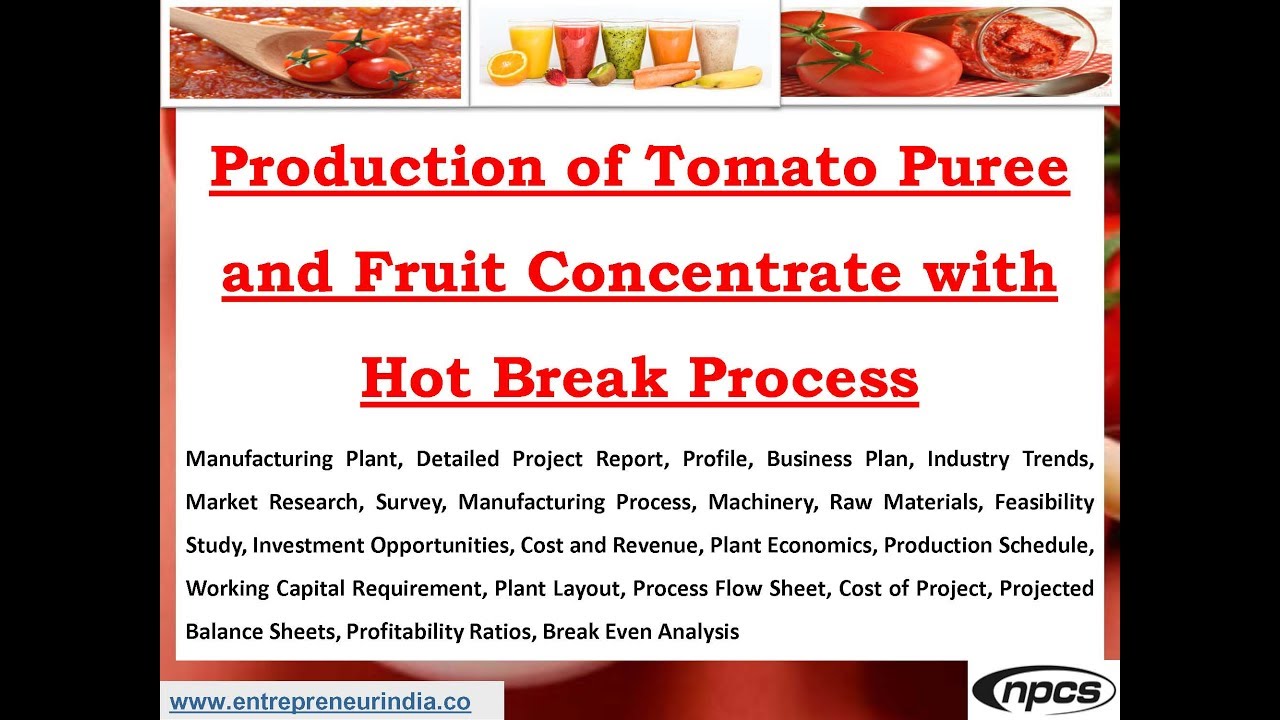 Tomato Sauce Production Flow Chart