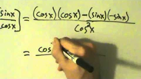 Calculus I - Derivative of Tangent Function tan(x) - Proof