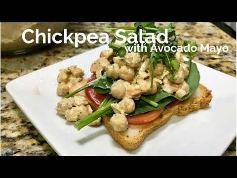 Chickpea Salad With Avocado Mayo (No tuna salad)