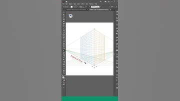 How to use Perspective Grid Tool in Illustrator 1/3 #tutorial #shorts