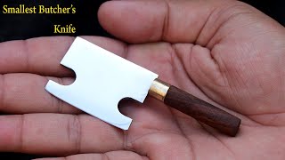 Smallest and Sharpest Butchers Knife Making with Iron Sheet