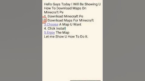 How To Get Maps On Minecraft Pe Legit