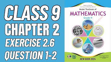 Class 9 Maths Exercise 2.6 Question 1,2(i-iii) | National Book Foundation 2024 | Math with Afshan