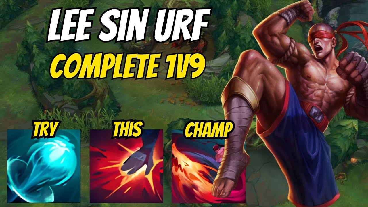 Crazy 1v9 With Lee Sin In URF, FULL GAMEPLAY With Commentary