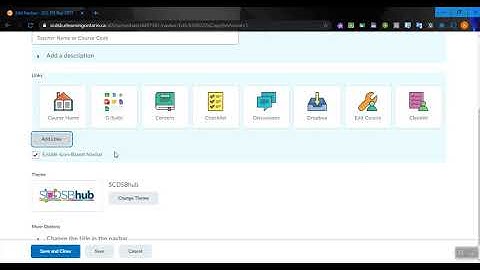 Editing your navigation bar in  D2L