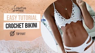 ESSENTIAL CROCHET CROP BIKINI TOP HORIZON BLUE – She Made Me