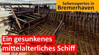 Mittelalterliches Handelsschiff des 14. Jahrhunderts Bremer Kogg