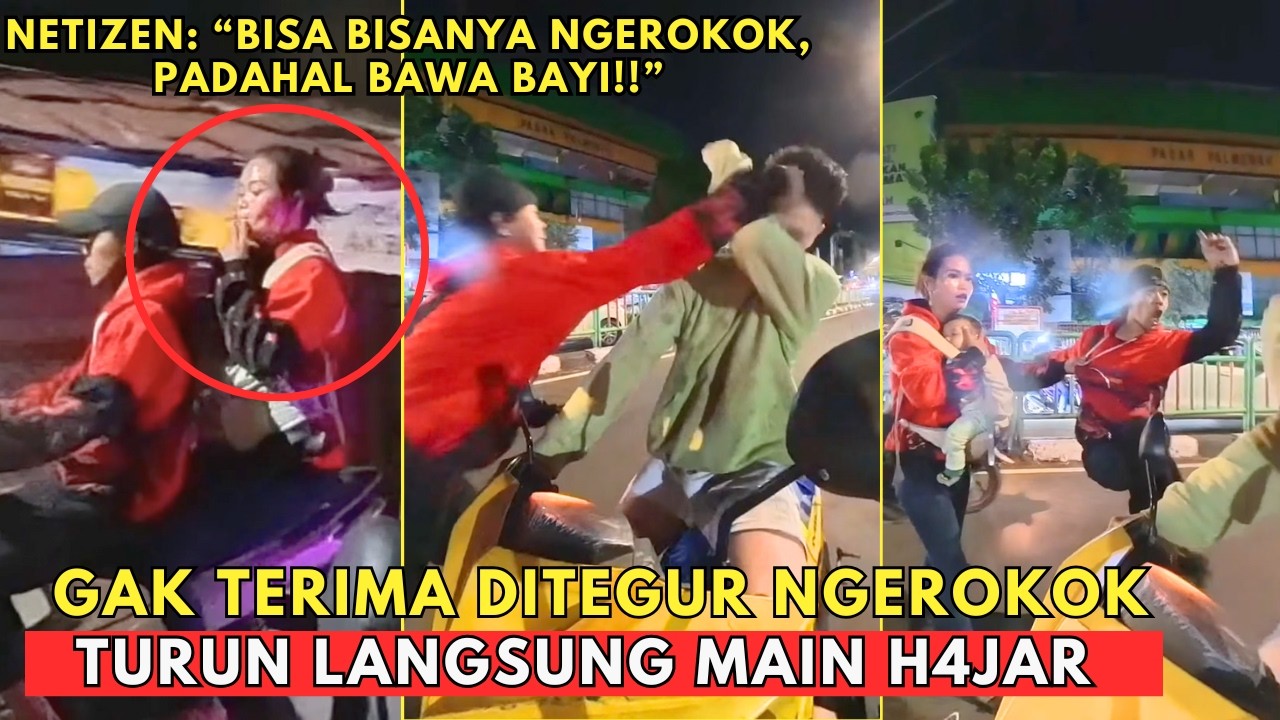 PUASSS..!! GAK TERIMA DITEGUR NGEROKOK, PRIA INI LANGSUNG TURUN MAIN H4J4R