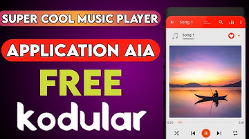 Super Cool Music Player Application Aia free | Kodular , appybuilder