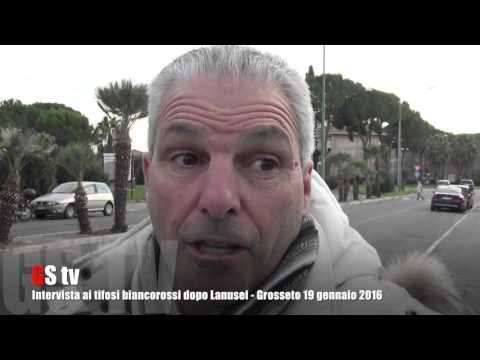 Gs Tv - intervista ai tifosi biancorossi dopo Lanusei - Grosseto 19 gennaio 2015