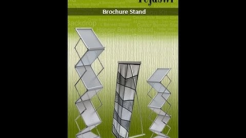 Portable Catalogue Stand , Brochure Stand, Leaflet Stand Setup