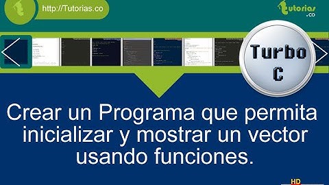 funciones – turbo C (funcion inicializar, mostrar vector)