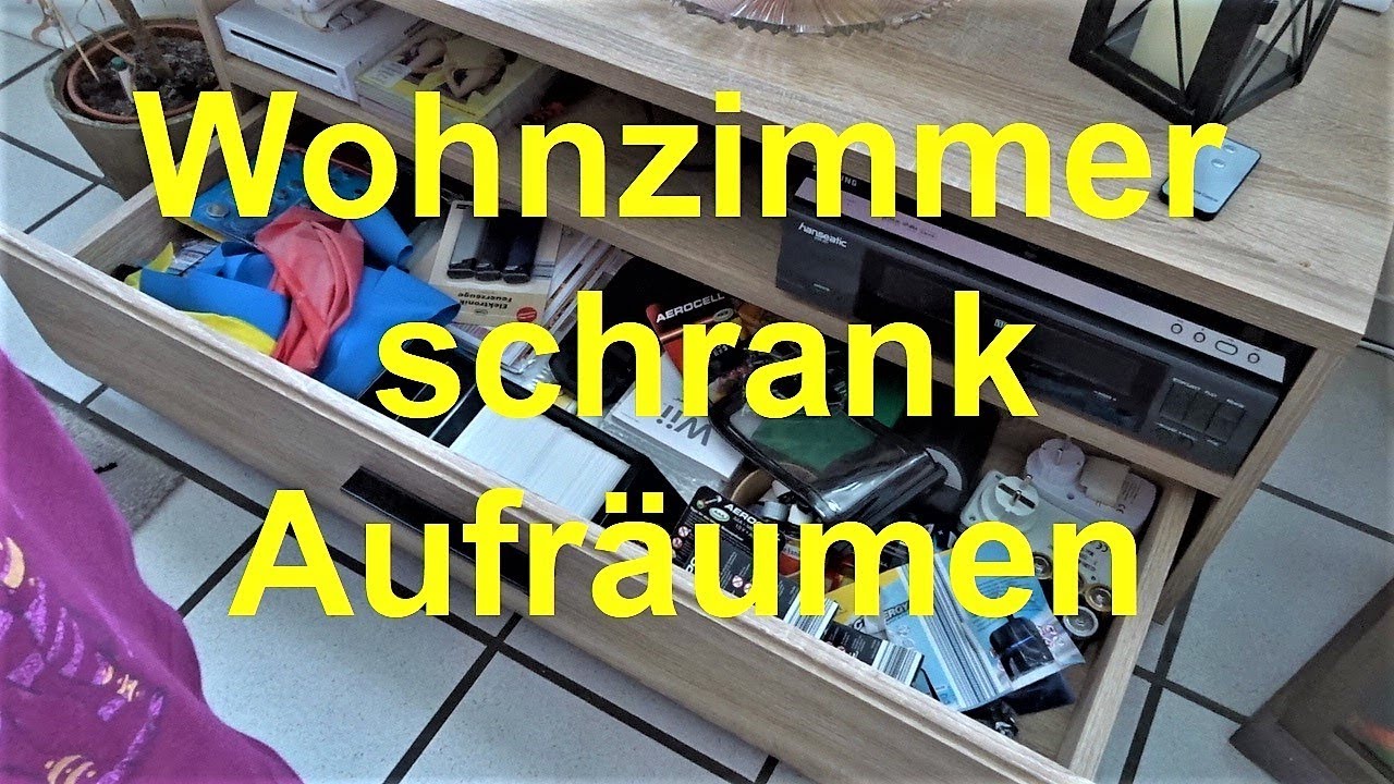 * wohnzimmerschrank * ausmisten * aufräumen *