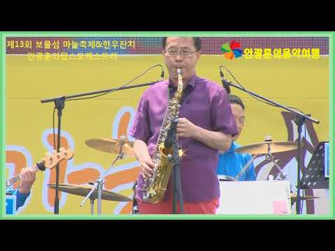 안광훈의팝스오케스트라 공연 날개색소폰연주 안광훈 악단장 제13회 보물섬 마늘축제&한우잔치