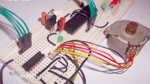 Testing Stepper Motor stepping on LED with PIC18F4550