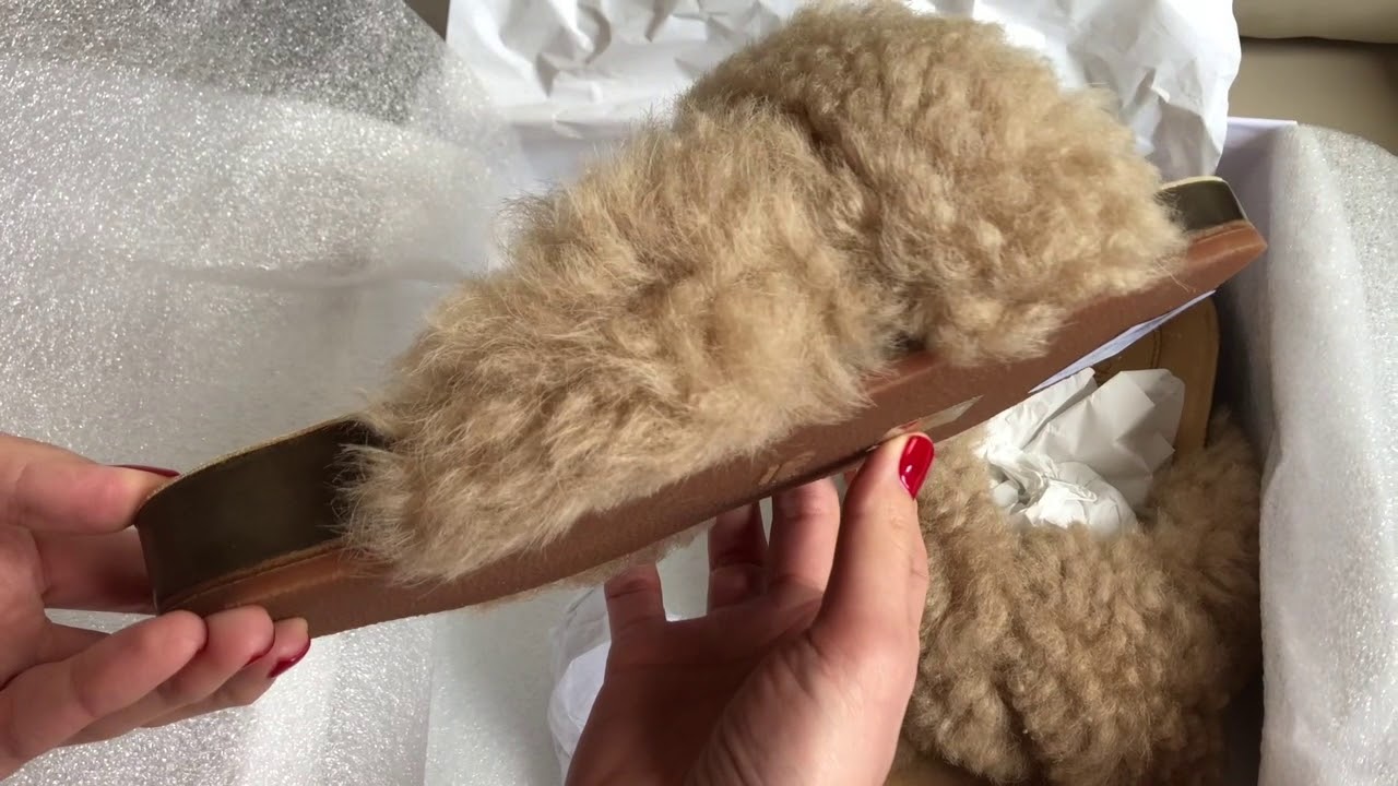 Chloe Fur slides Unboxing - YouTube