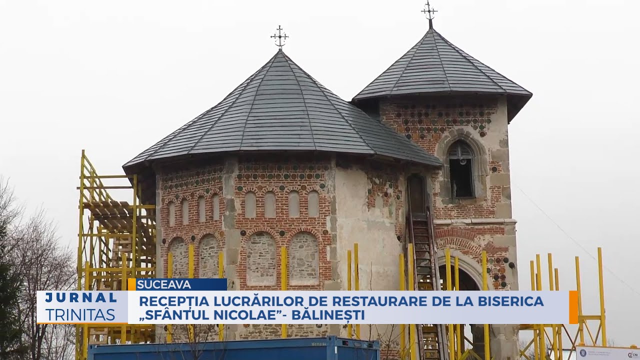 Recepția lucrărilor de restaurare a picturii murale de la Biserica „Sfântul Nicolae”-Bălinești