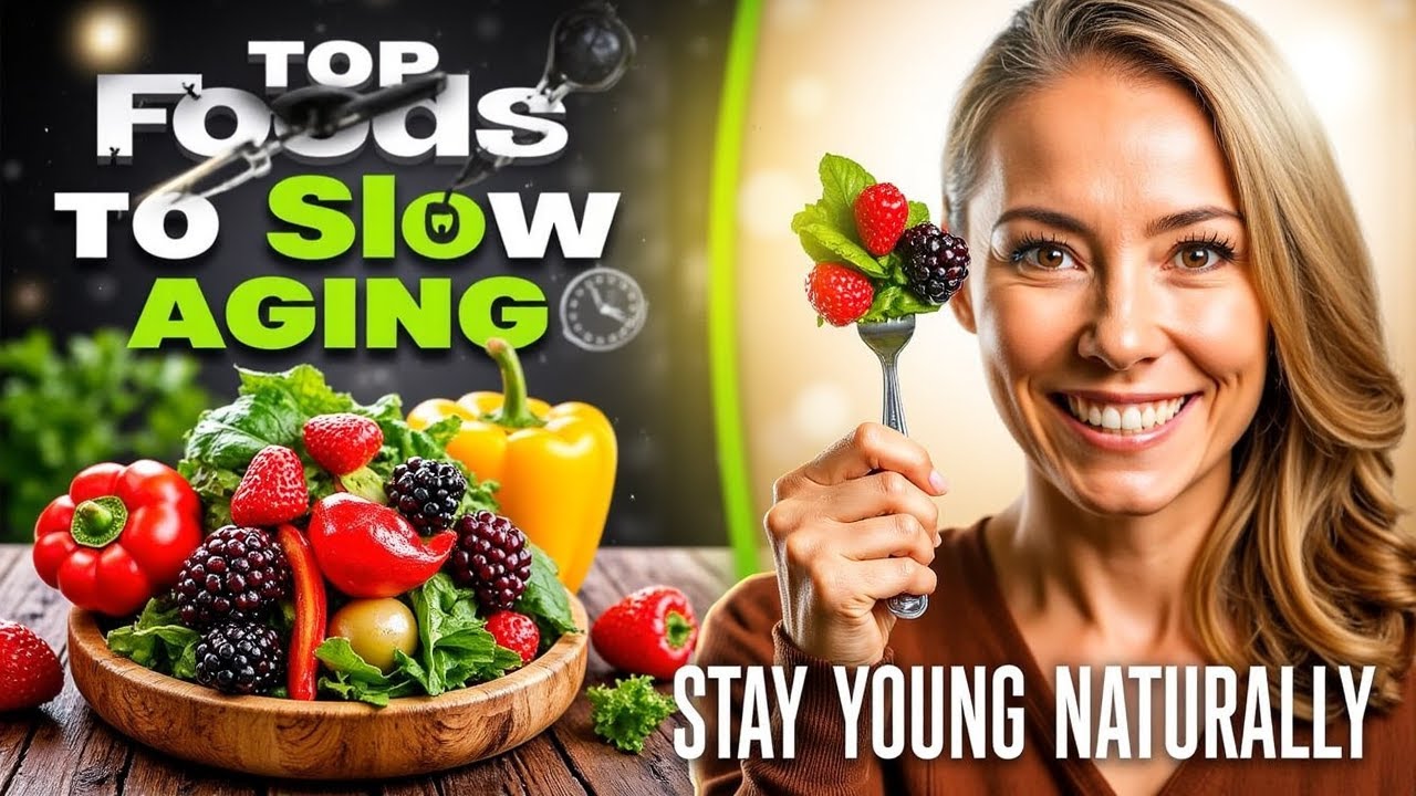 Top 10 Foods to Slow Aging & Stay Young! - YouTube