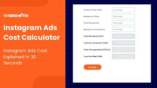 Instagram Ads Cost Calculator | Estimate Spend, CPA & CTR in Seconds