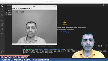 Lesson 2: OpenCV CUDA C++ , (Gaussian Blur, and Compare CPU & GPU Speed)