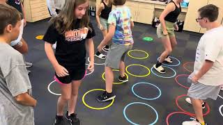 Rhythm Grid Jumping 6th grade AC Elementary School
