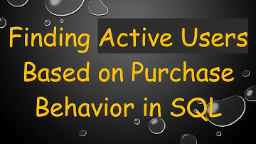Finding Active Users Based on Purchase Behavior in SQL