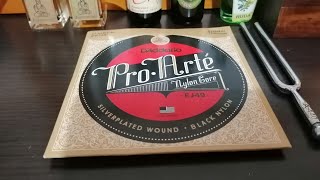 D'Addario EJ49 Pro Arté Cuerdas Guitarra Clásica Nylon Black Tensión Normal 28-43¿ video