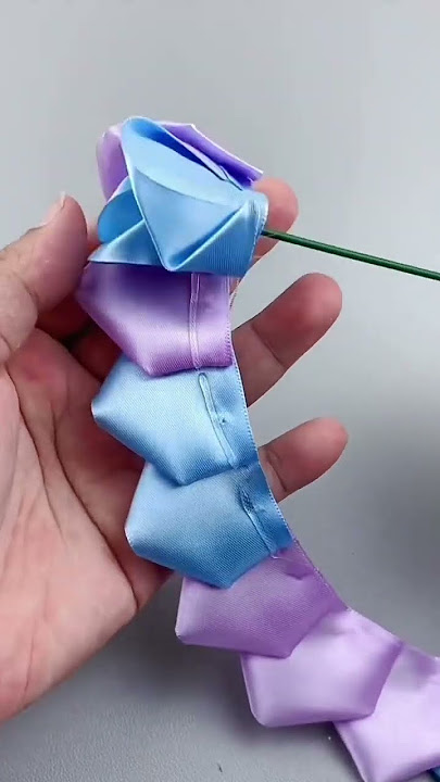 Hadiah ulang tahun bunga mawar pita buatan tangan #buatantangan #diy #bunga #tutorial #mawar #pita #kerajinan