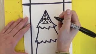 Drawing a Zentangle Tree