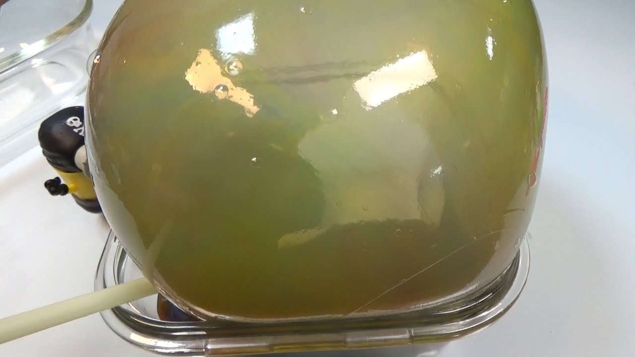 Slime jelly- Blow out Slime bubbles foaming