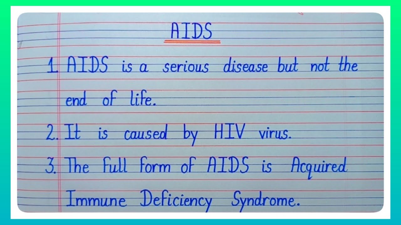 essay on aids in 300 words