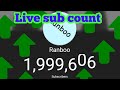 Ranboo Hitting 2 Million Subscribers! (Live Sub Count)