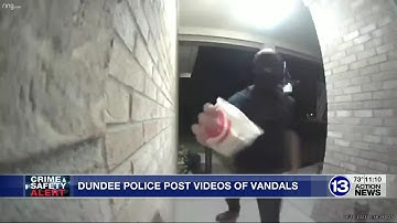 Dundee police post videos to try to stop vandals