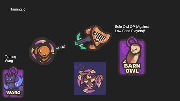 Taming.io- Solo Owl is Powerful (Against Low HP Players)