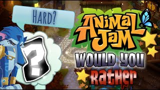 Would You Rather | Animal Jam Edition | TheGamingSheepy