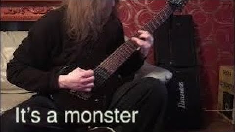 Trying an 8 string guitar | Meshuggah Style Riffing |  Ibanez RGMS8