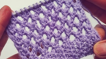 Easy Openwork Knitting Pattern for Sweater, Jacket,Top.