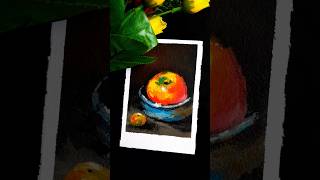 Acrylic Painting Basics Tutorial For Beginners | Realistic Apple 🍎😱 #youtubeshorts #tutorial #art